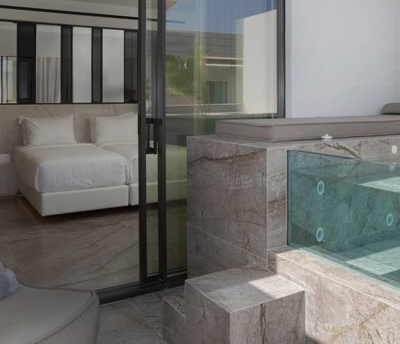 Ethereal White Resort Heraklion Crete Junior Suite Plunge Pool 0003