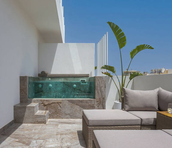 Ethereal White Resort Heraklion Crete Luxury Suite Plunge Pool 410 0005